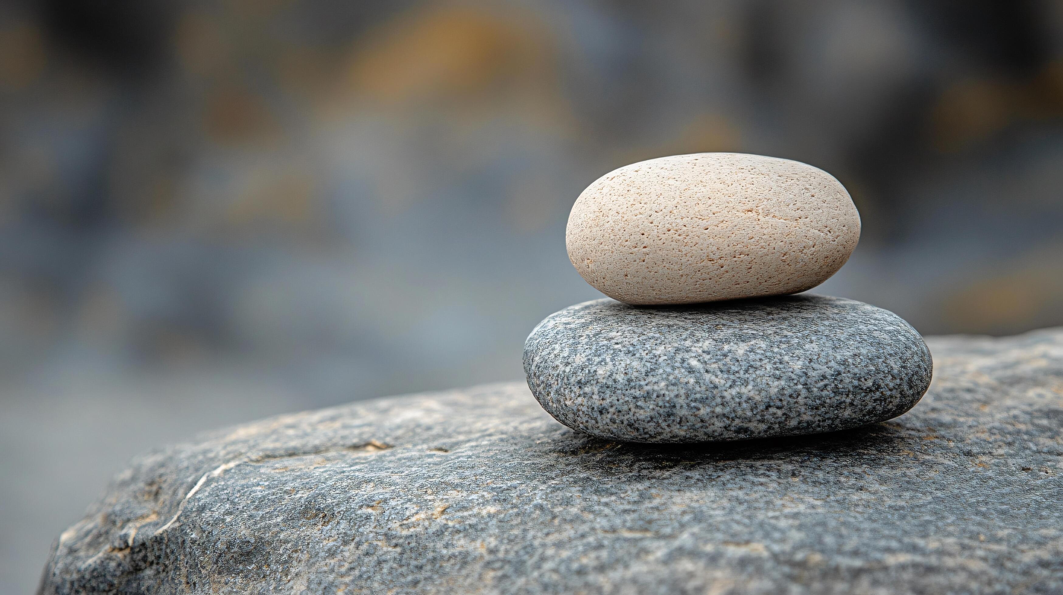 Two balanced stones